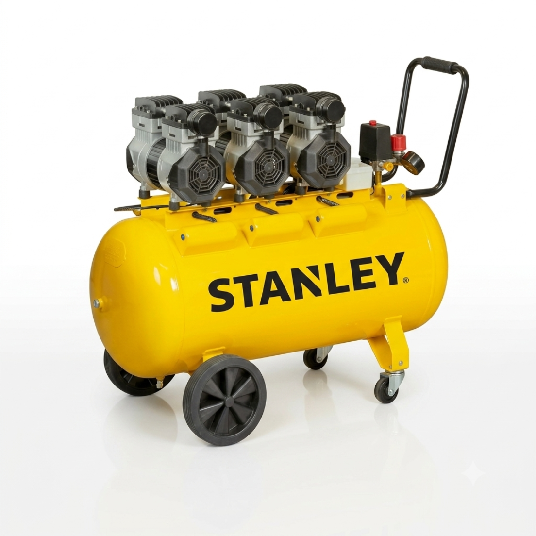 STANLEY SXCMS30103E Silent Oil-Free Air Compressor 100Ltr 3Hp 8Bar