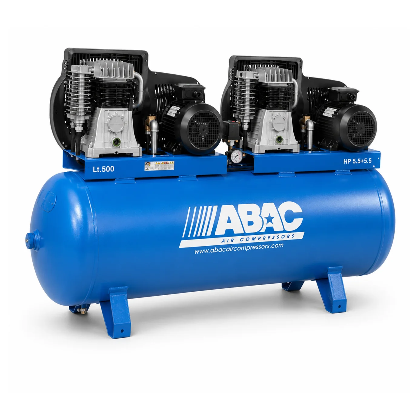 ABAC B5900B/500T5.5 Double Head Piston Air Compressor